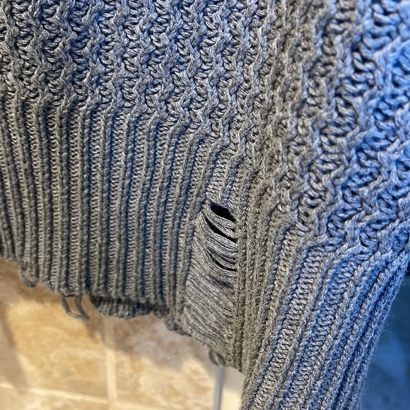 NWT dl 1961 gray cotton sweater size l - Picture 3 of 4